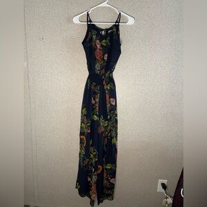 Sweet Storm Black Floral Jumpsuit